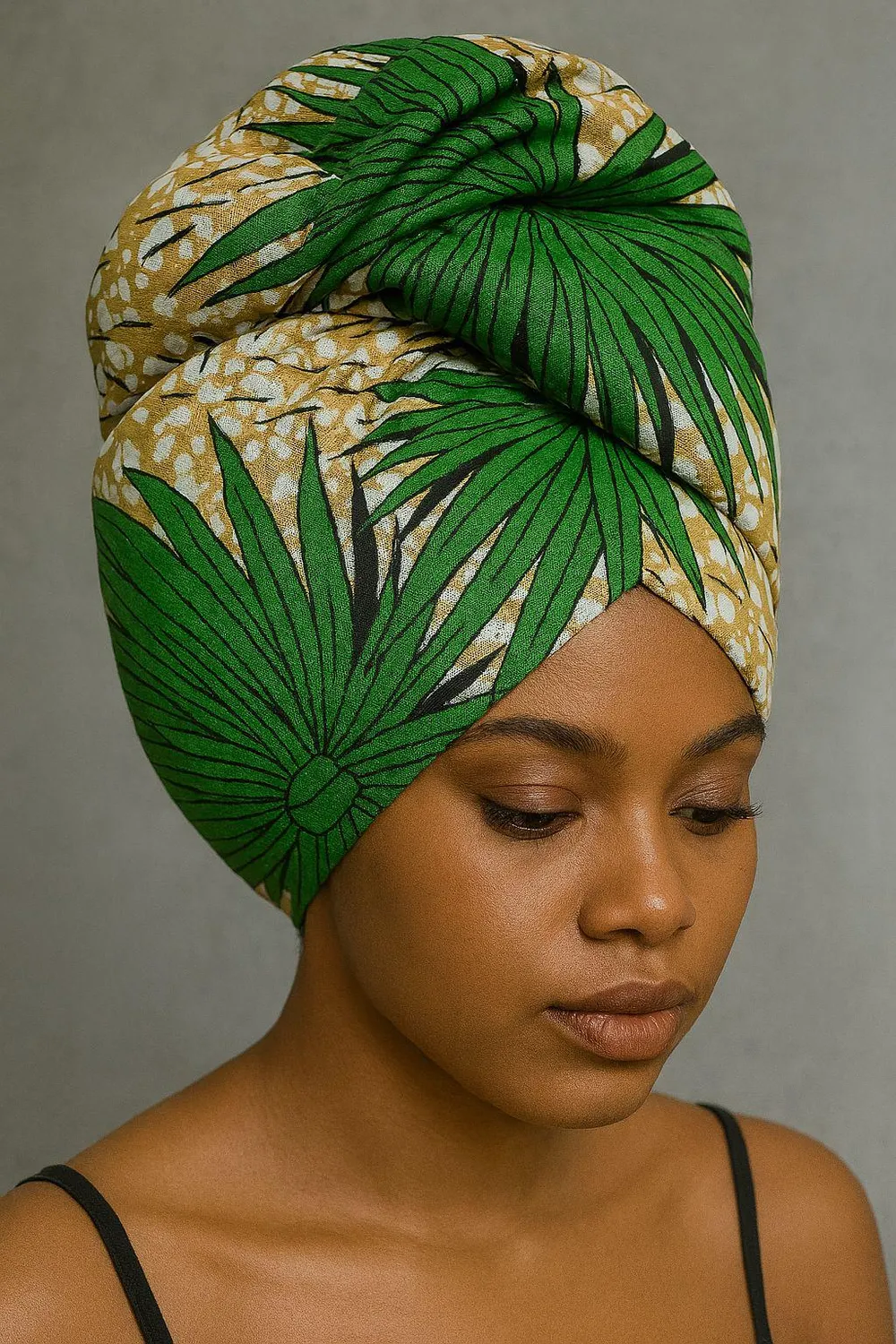 KAVAZI Cotton Ankara Head Wrap Set foulards coton imprimé