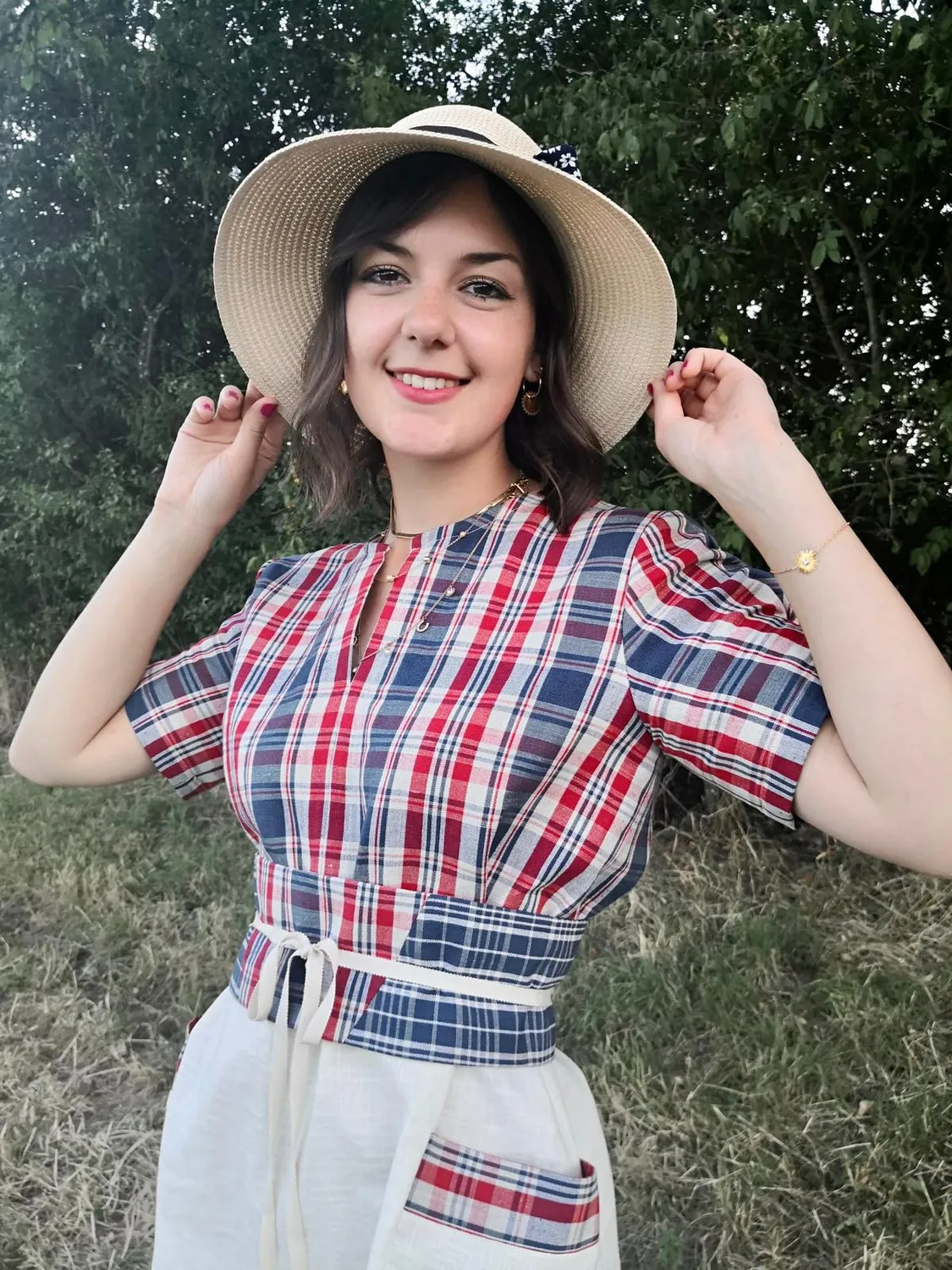 Geht's In Lisel robe chemise lin et kelsch