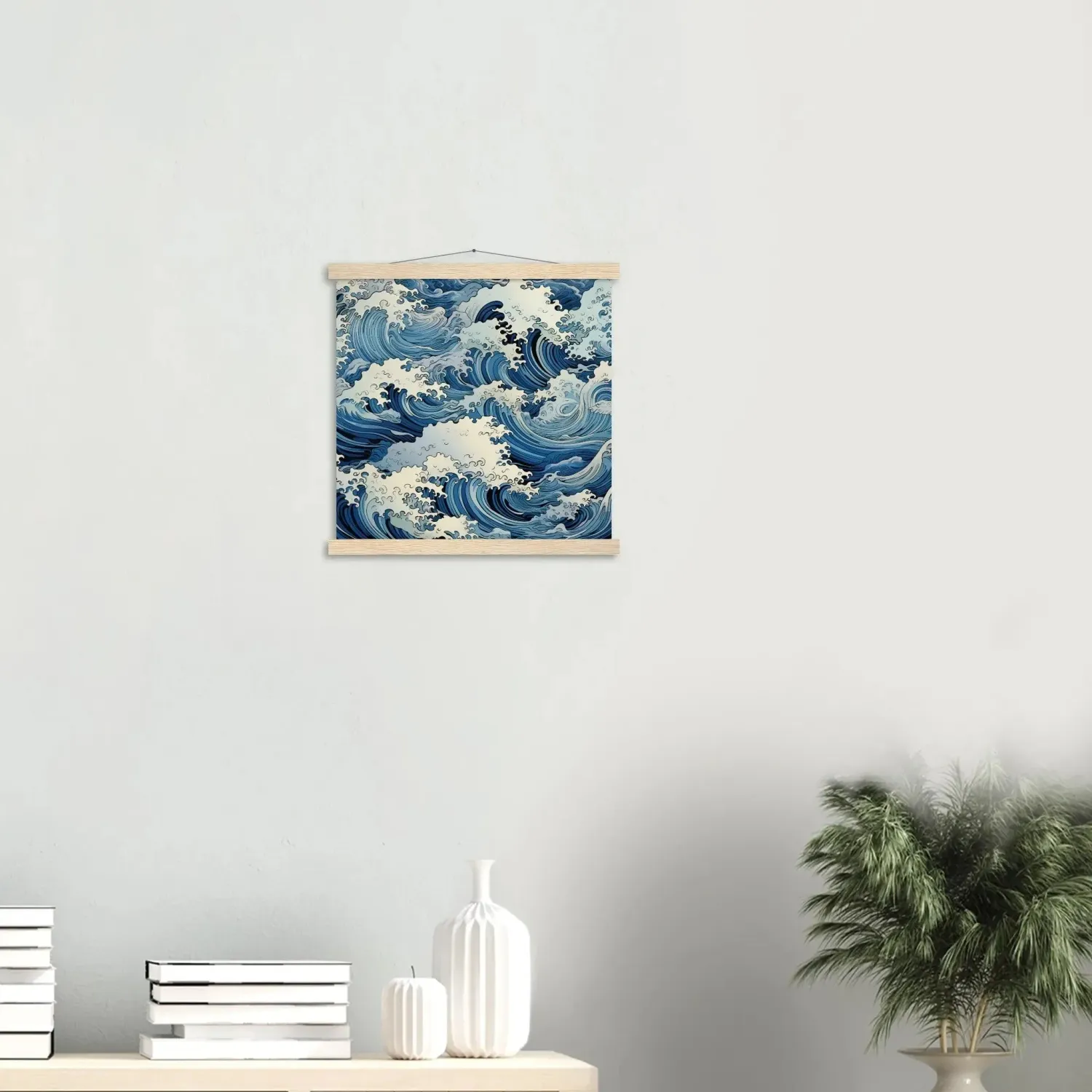 Japon style Fukeino tableau vague Japon