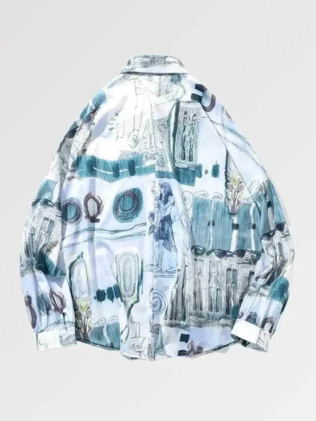 Japon style Nemuro x Pharaon chemise oversize