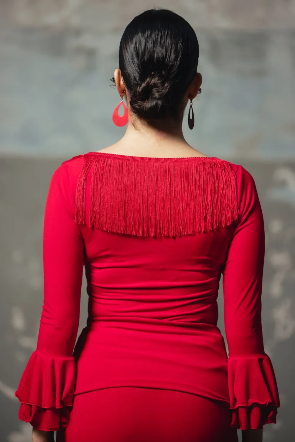 Viva La Feria Ícaro top danse flamenco franges