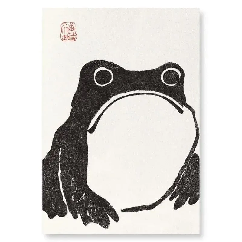 Japon style Tableau Japonais Kaeru tableau grenouille artistique