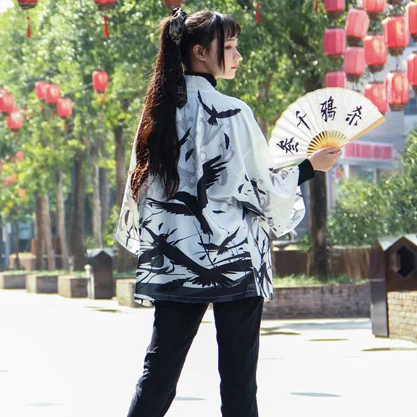 Esprit du Japon Haori Estampe Veste Légère