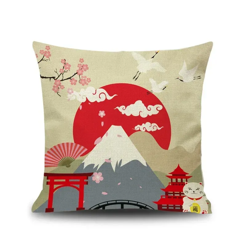 Japon style housse de coussin japonais zen