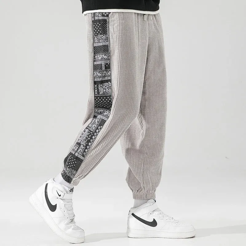 Japon style Yuya pantalon velours côtelé coupe droite
