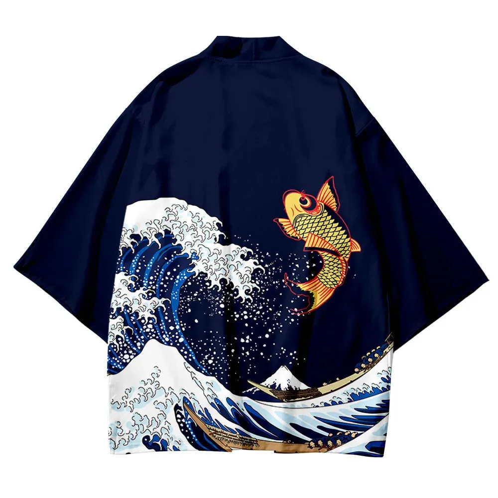 Esprit du Japon Haori Estampe Veste Légère