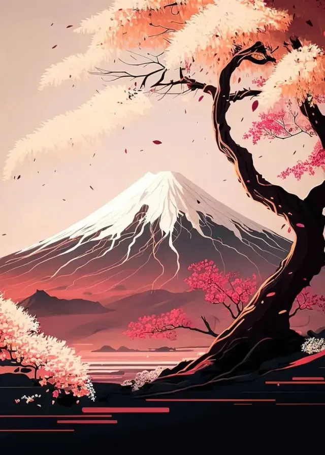Japon style Tableau Mont Fuji