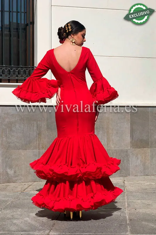VIVA LA FERIA Vestido Rubí robe flamenca femme