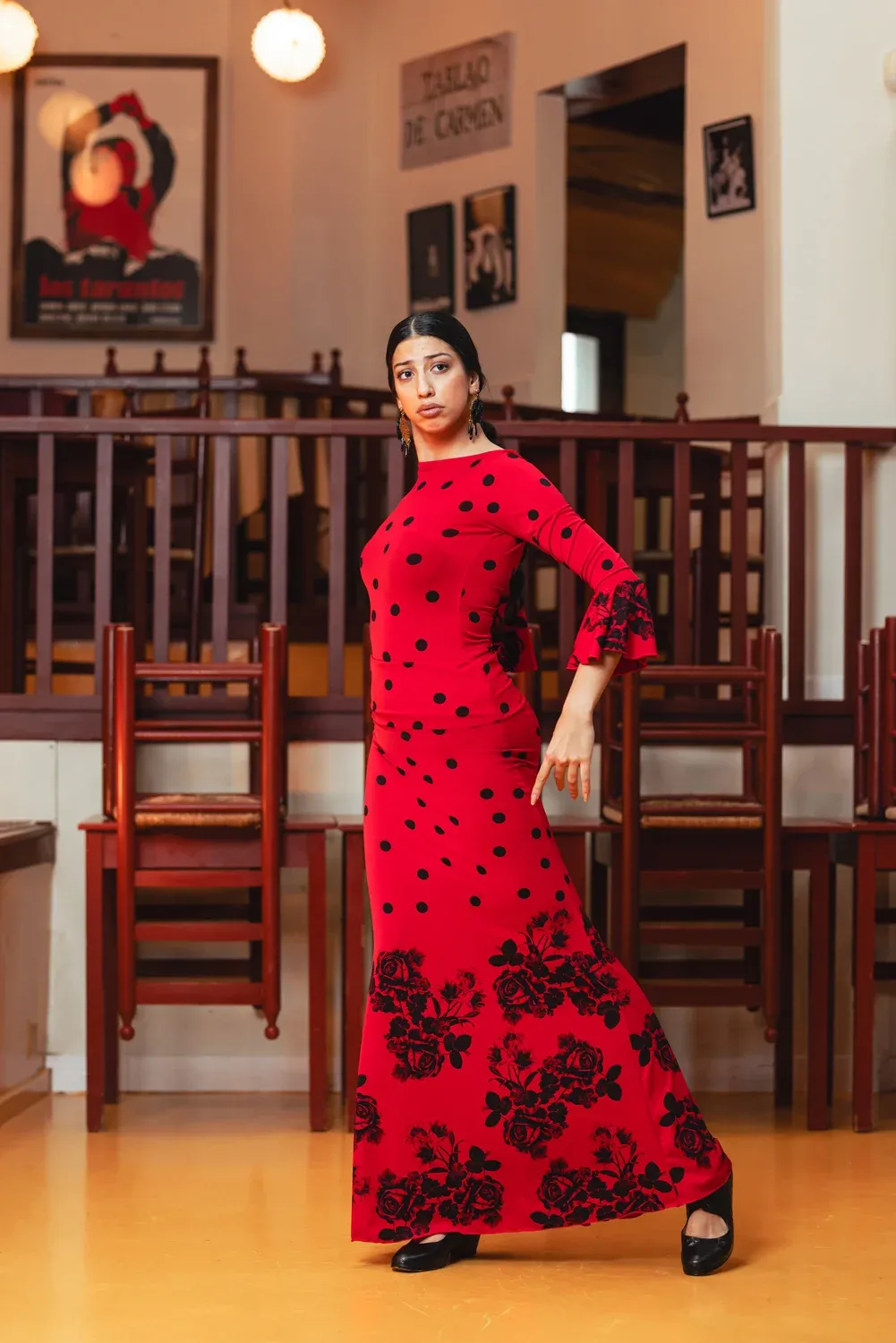 VIVA LA FERIA-MODA FLAMENCA Morente jupe flamenco imprimée