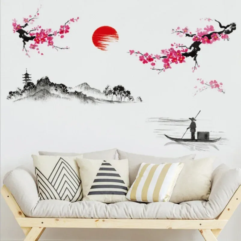 Japon style Arbre Japonais stickers muraux cerisier