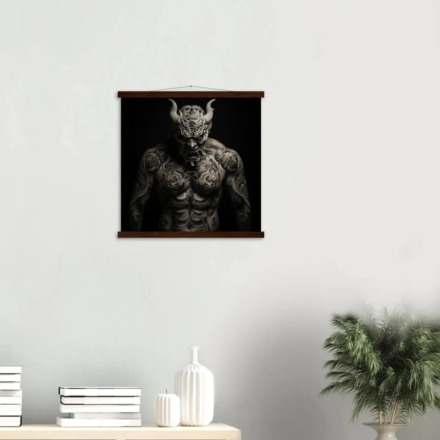 Japon Style Tatouage Japonais Oni Tableau Masque