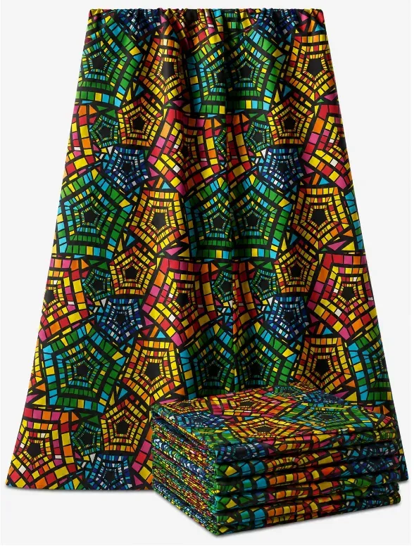 KAVAZI FB-09 tissu coton 6 yards polyvalent