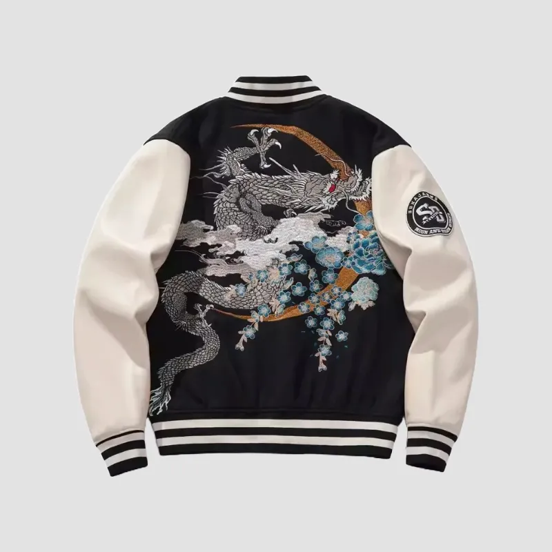Japon style bomber veste sukajan brodée