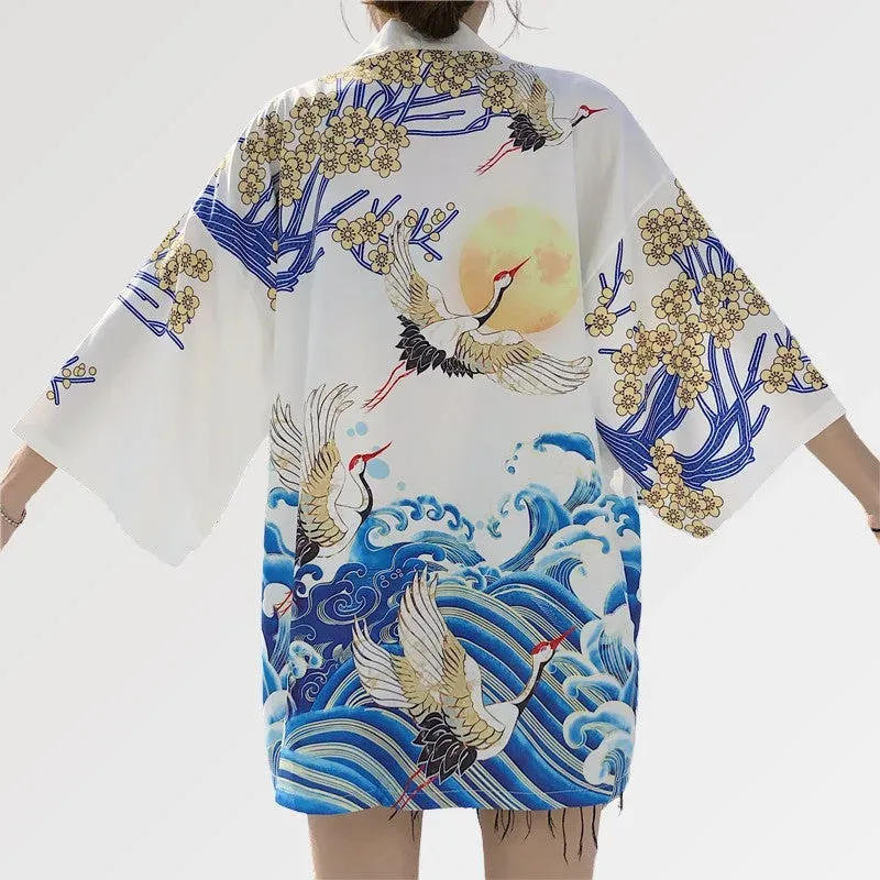 Japon style Sanaé veste kimono femme motifs symboliques