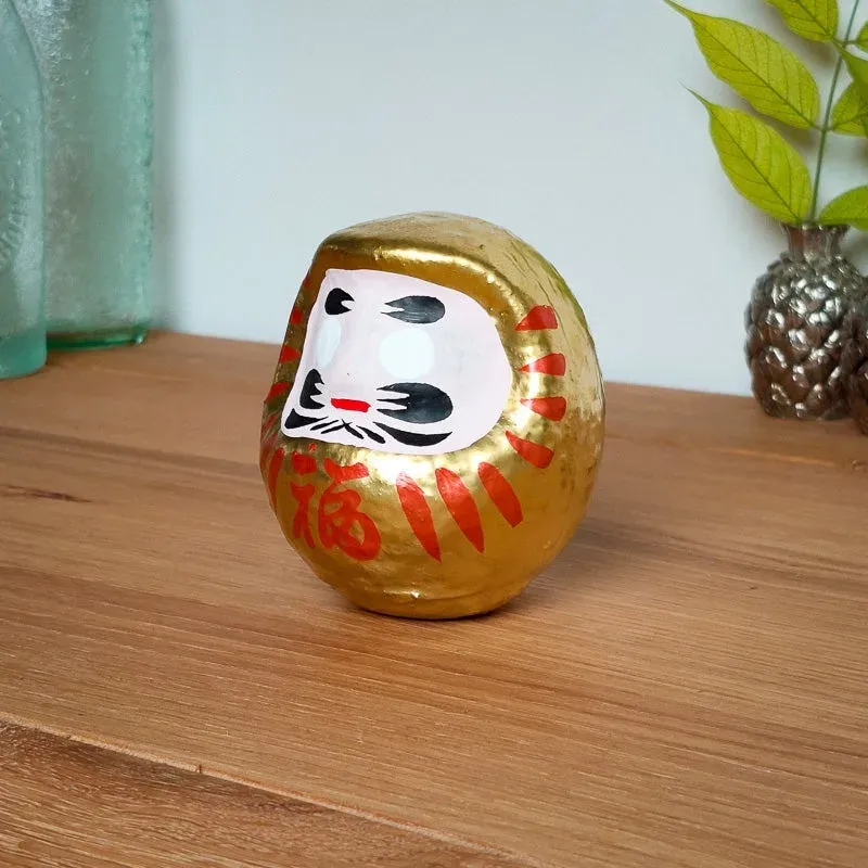 Japon style poupée Daruma porte-bonheur artisanal