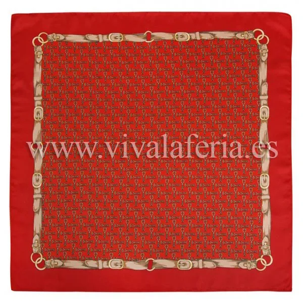 VIVA LA FERIA foulard équestre 52x52 cm