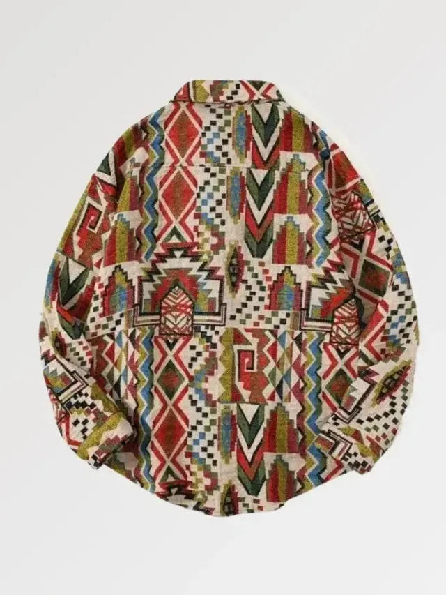 Japon style Fukuoka chemise vintage imprimé