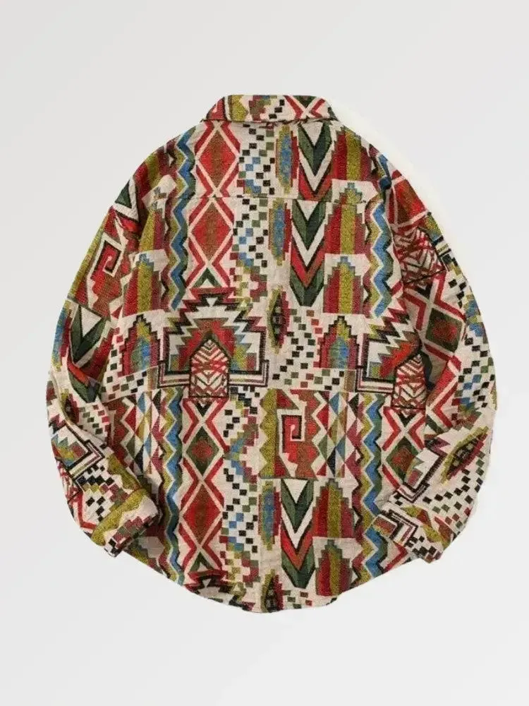 Japon style Fukuoka chemise vintage imprimé