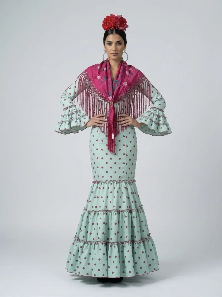 VIVA LA FERIA Vanesa robe gitane canastera