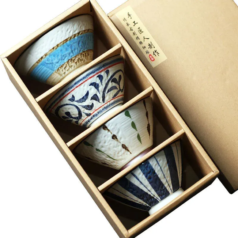 Japon style Nashio coffret bols à riz céramique faits main