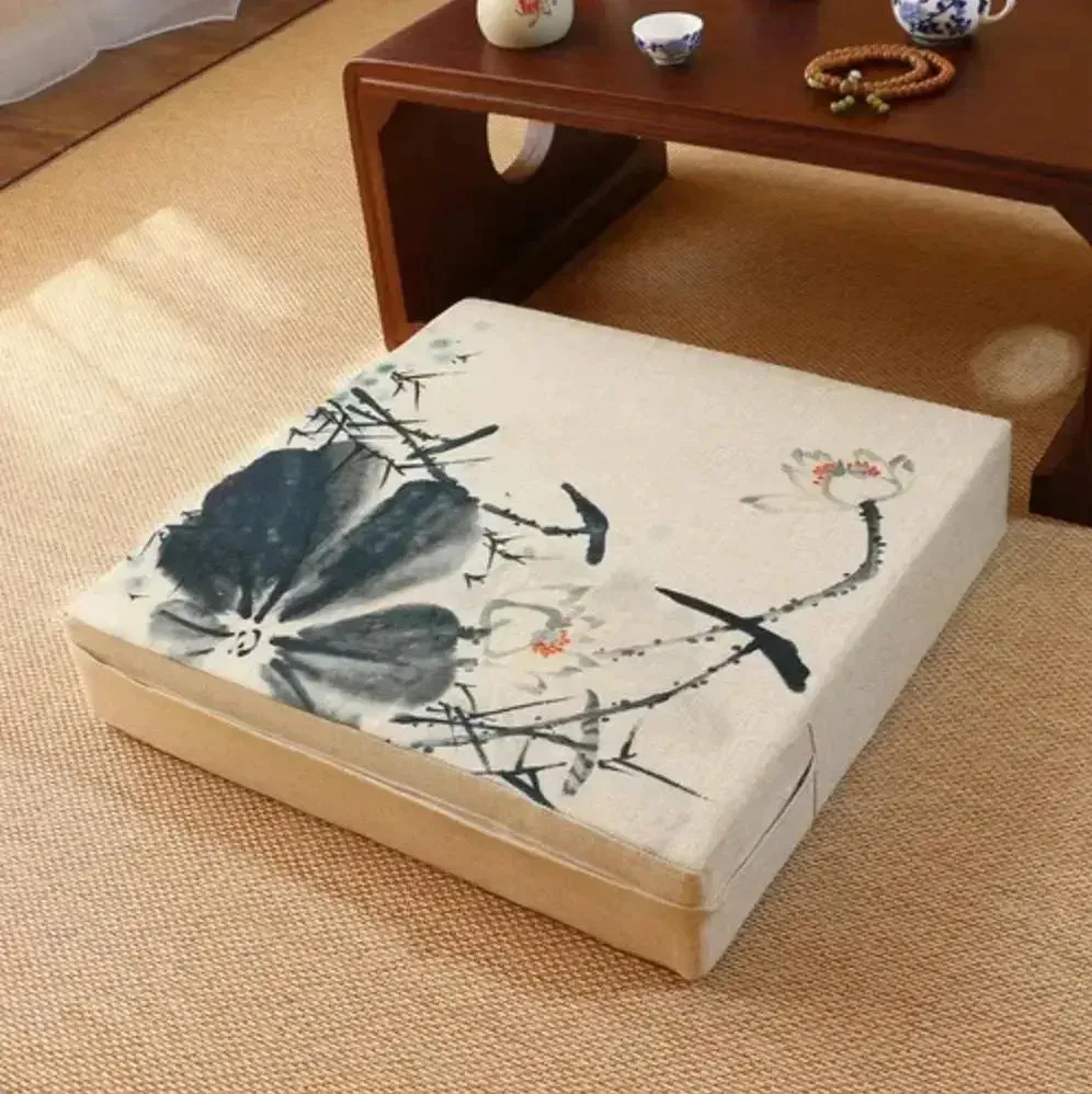Japon style Ogaki coussin carré à fleurs