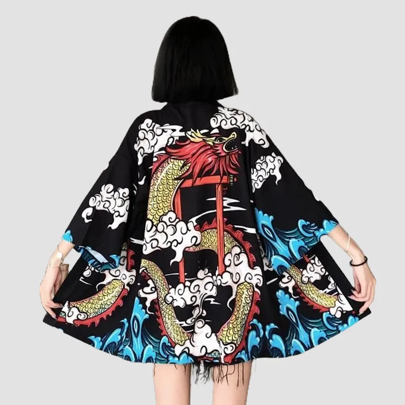 Japon Style Veste Kimono Femme Moderne veste ample