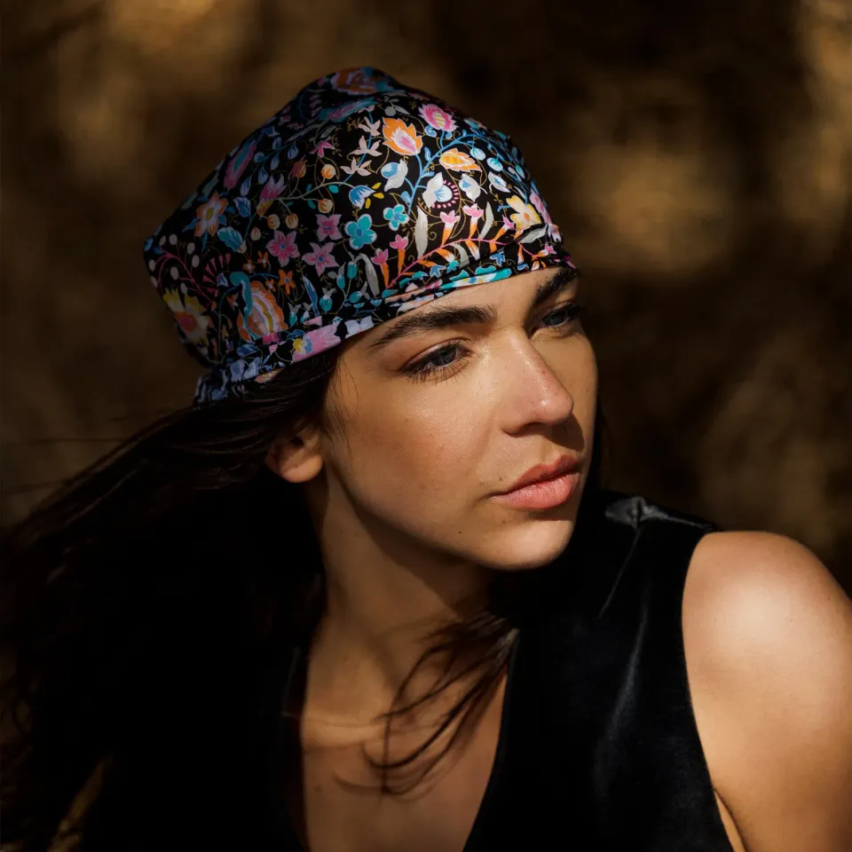 Mistral Manade Bouquet foulard voile coton motif archive