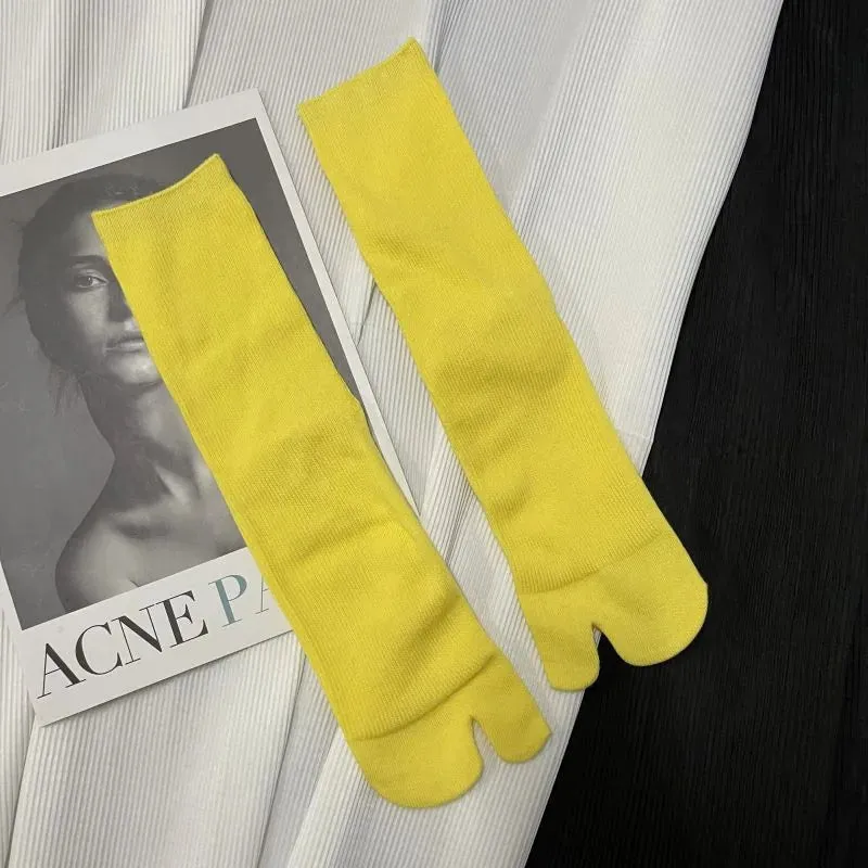 Esprit du Japon Chaussettes tabi japonaises côtelées en coton