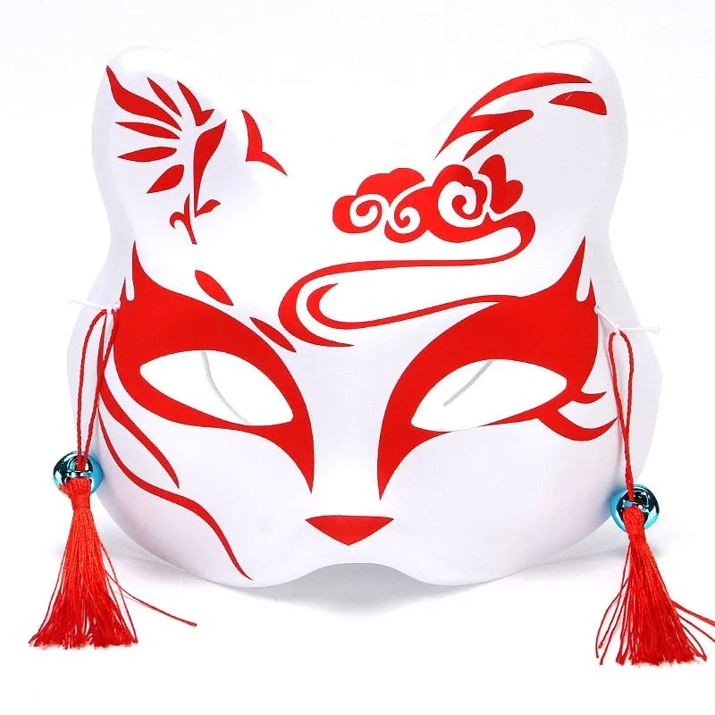 Esprit du Japon masque kitsune traditionnel résine