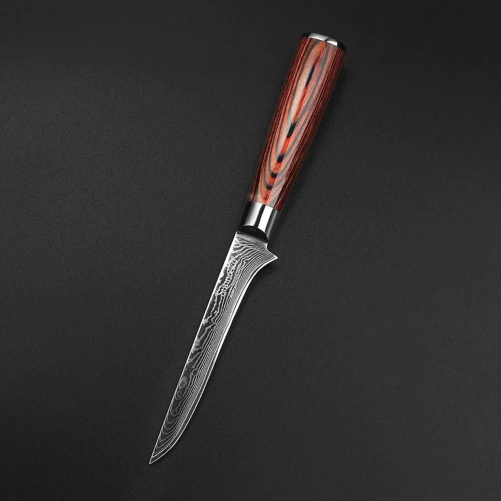 Japon style Damascus Shunbetsu couteau cuisine
