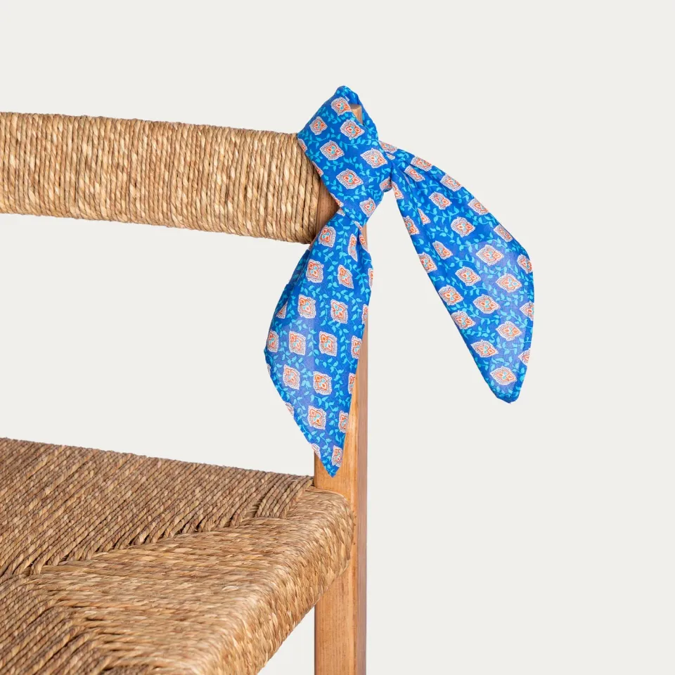 Mistral Calisson Cobalt petit bandana 45x45 coton
