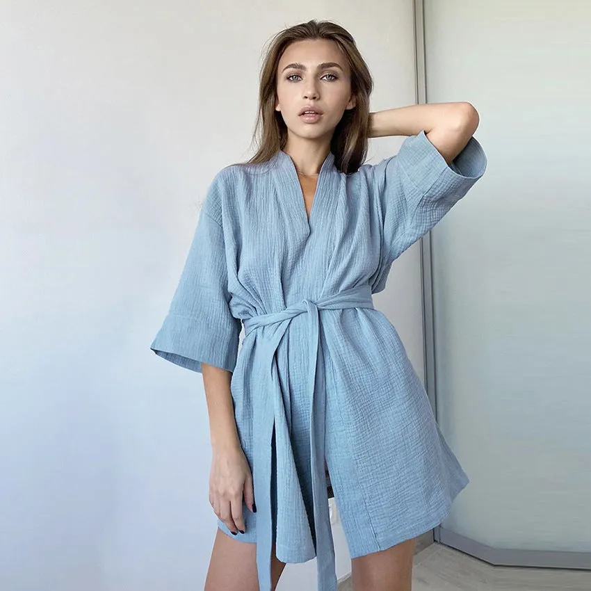 Esprit du Japon Robe de Chambre Kimono peignoir en coton