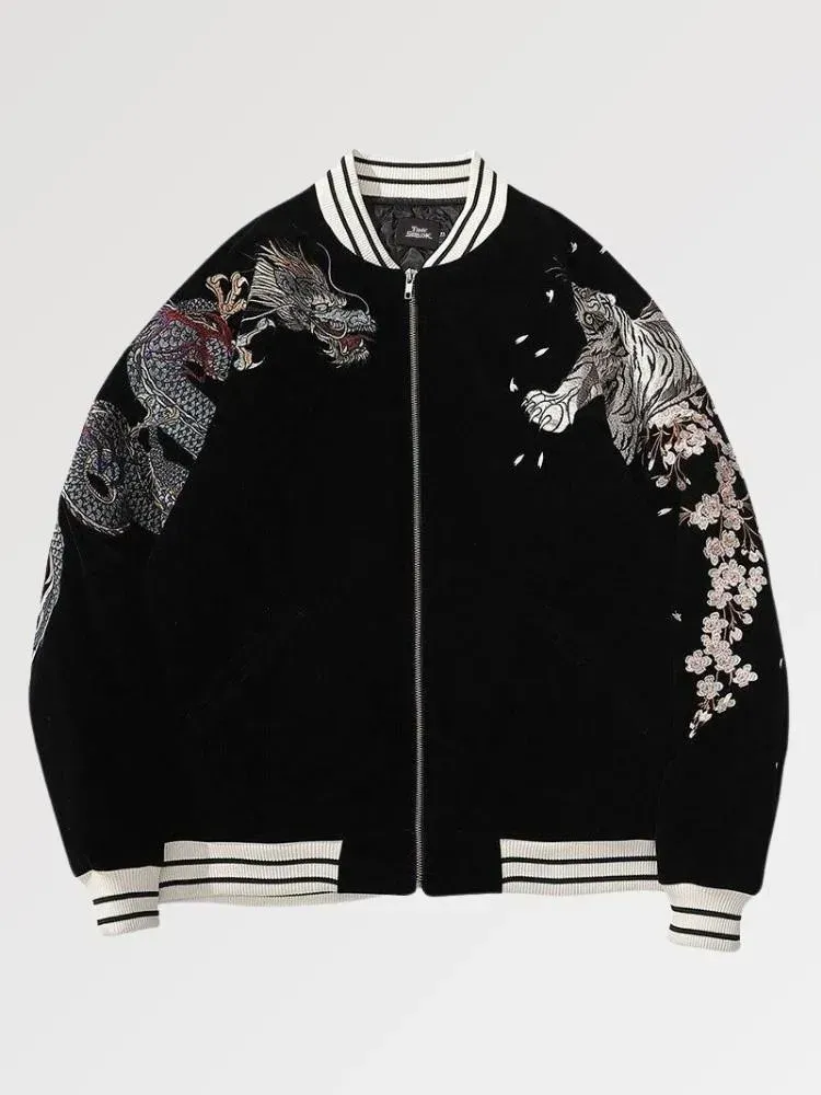 Japon style Sukajan Jacket traditionnelle veste japonaise