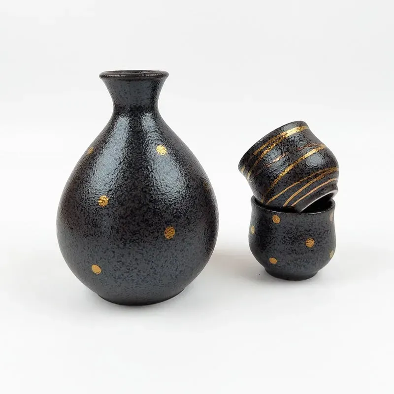 Japon style Service À Saké Japonais Artisanal coffret avec carafe et verres