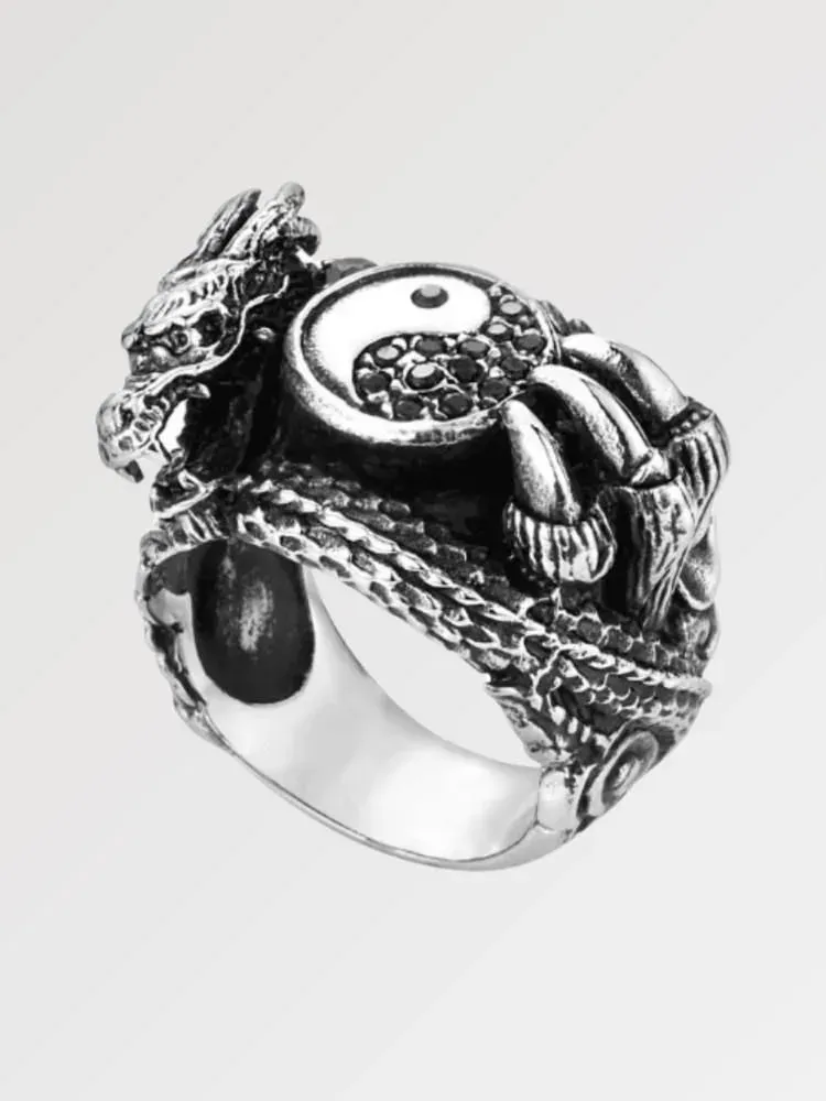 Japon style Kameoka bague yin yang équilibre