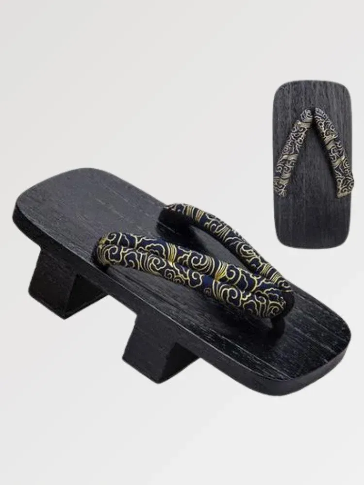 Japon style Geta Japonaise ‘tokoname’ sandales en bois