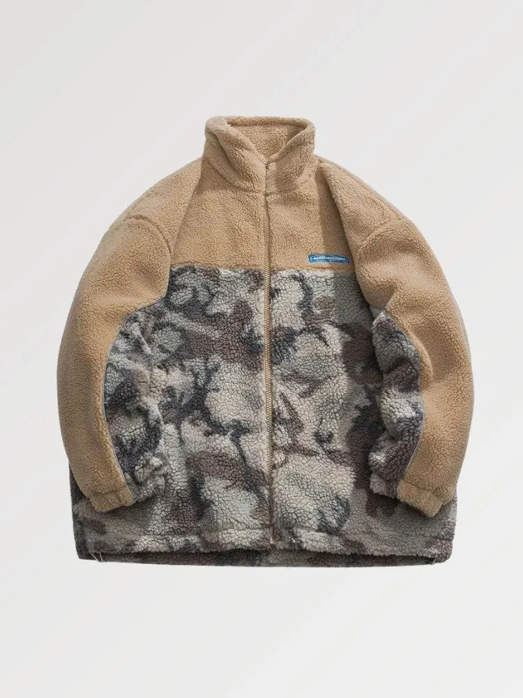 Japon style Military polaire camouflage laine