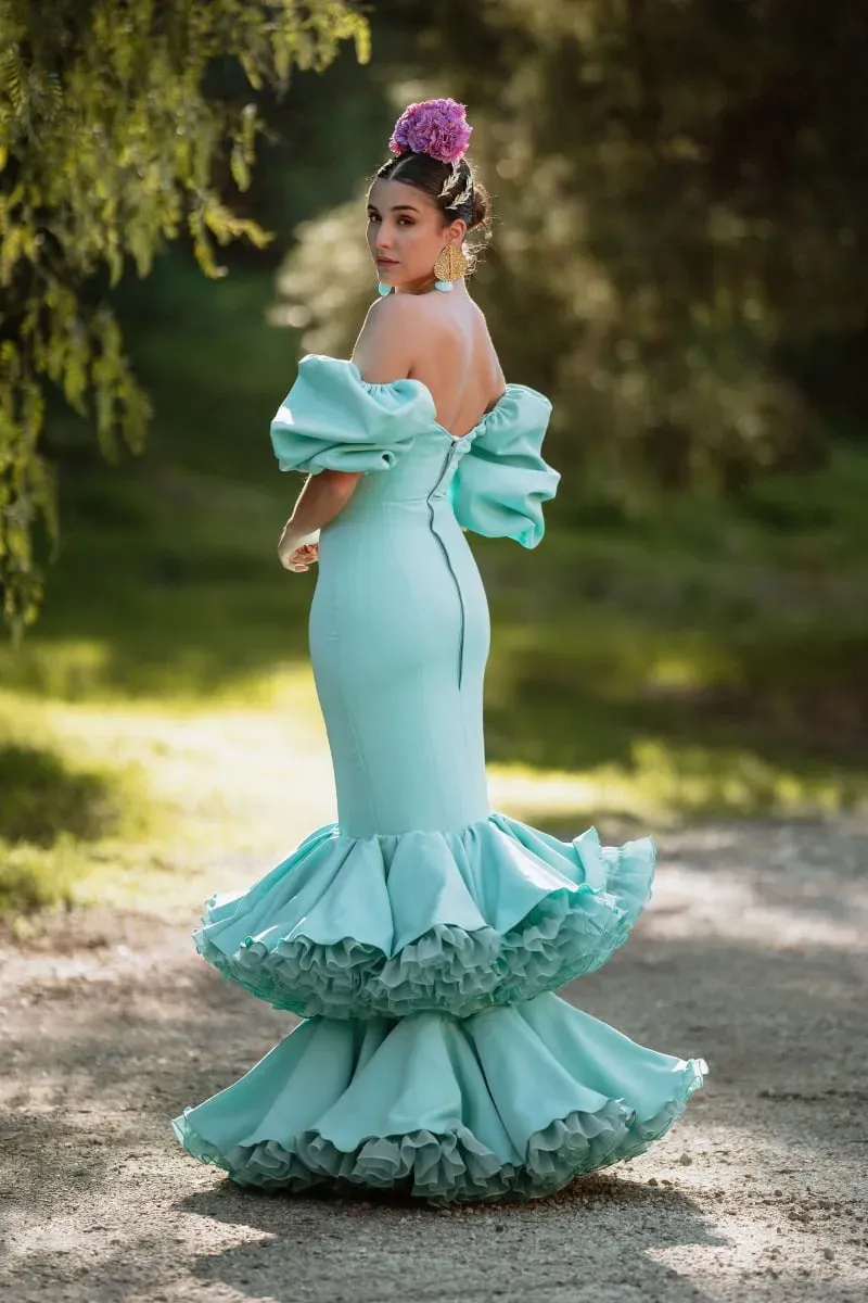 VIVA LA FERIA-MODA FLAMENCA Malagueña robe flamenca