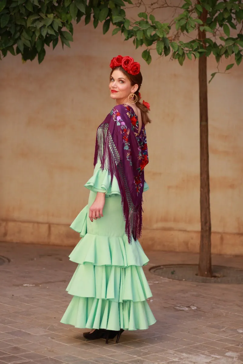 Viva La Feria Malaga robe flamenco unie