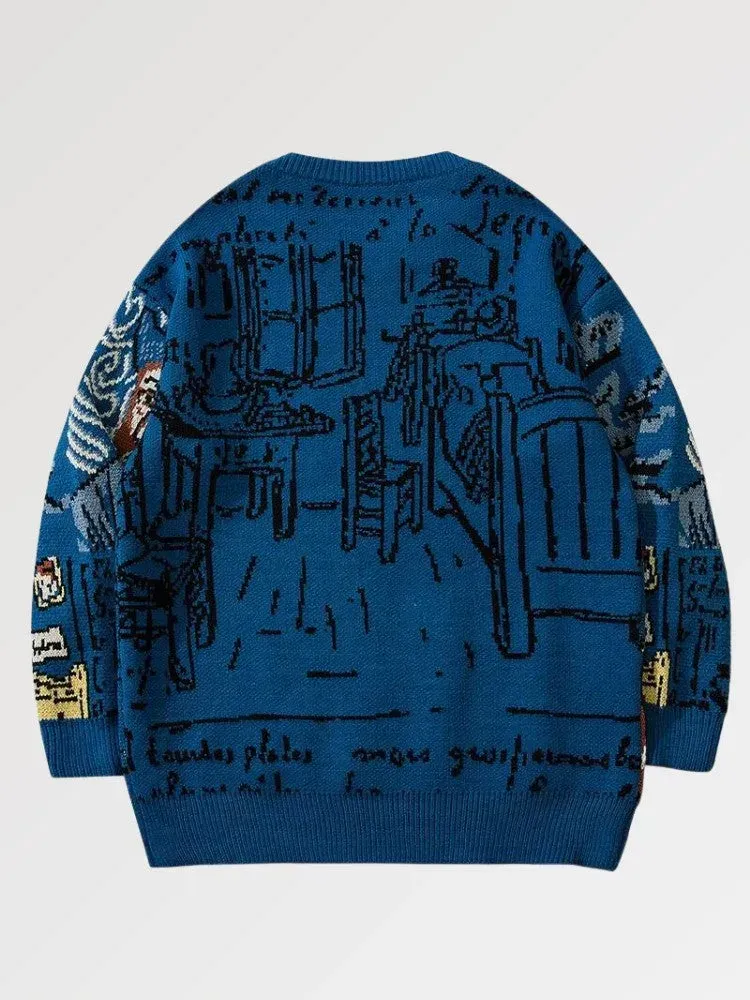 Japon Style Full Whool pull japonais homme chaud