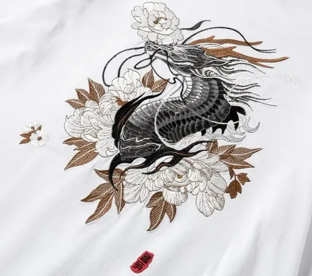 Japon style Ghidorah t-shirt dragon coton ample