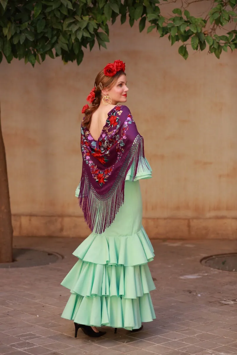Viva La Feria Malaga robe flamenco unie