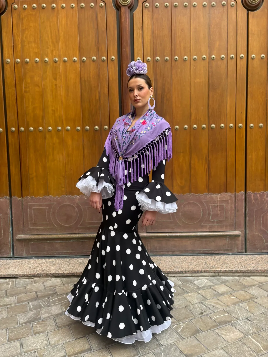 Viva La Feria Topacio robe sirène à pois