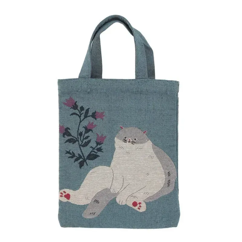 Japon style tote bag chat japonais