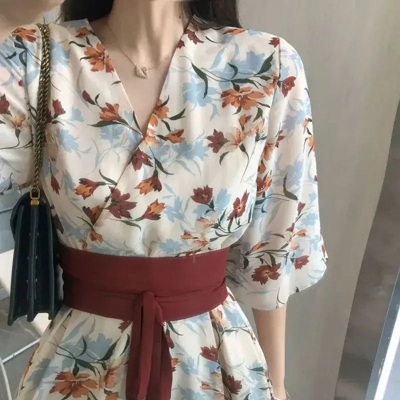 Japon style robe japonaise motifs délicats