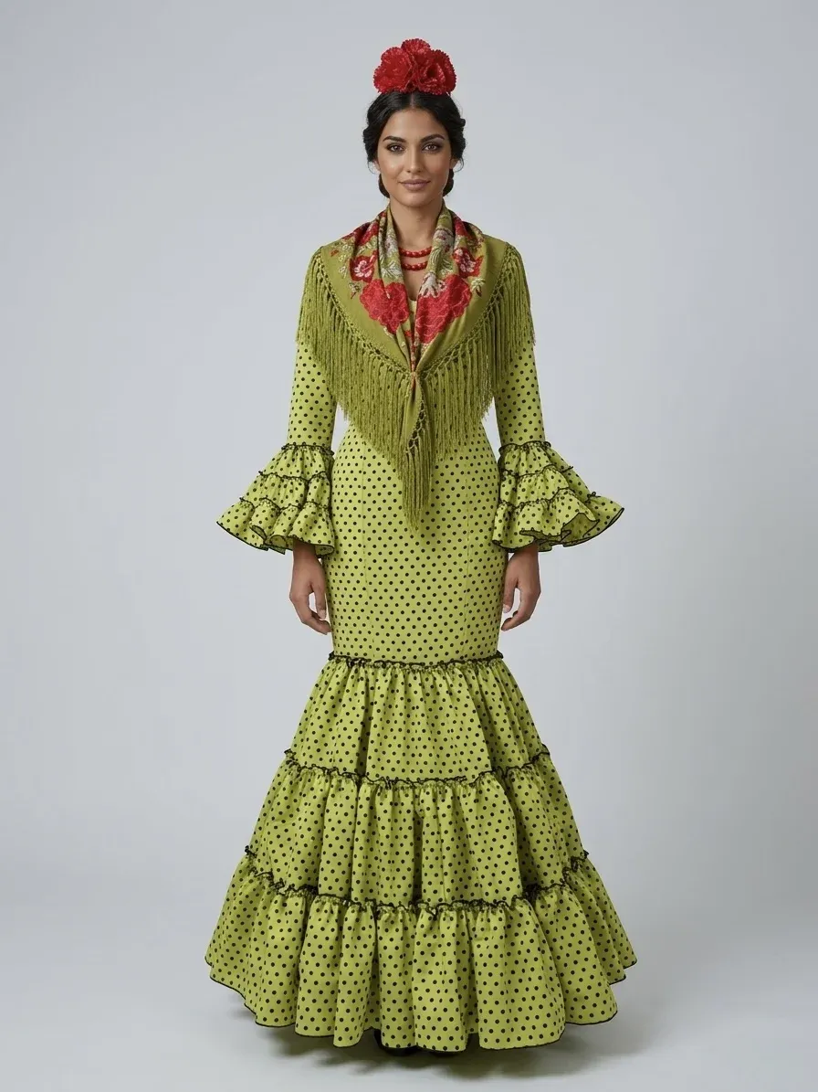 VIVA LA FERIA Vanesa robe gitane canastera