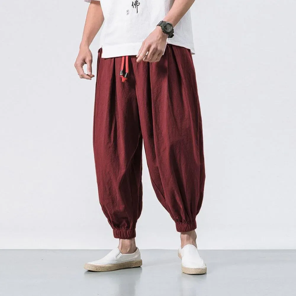 Japon Style Yuri Pantalon Harem Confort sarouel