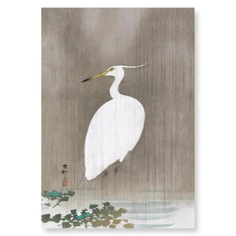 Japon style Aigrette Blanche tableau japonais