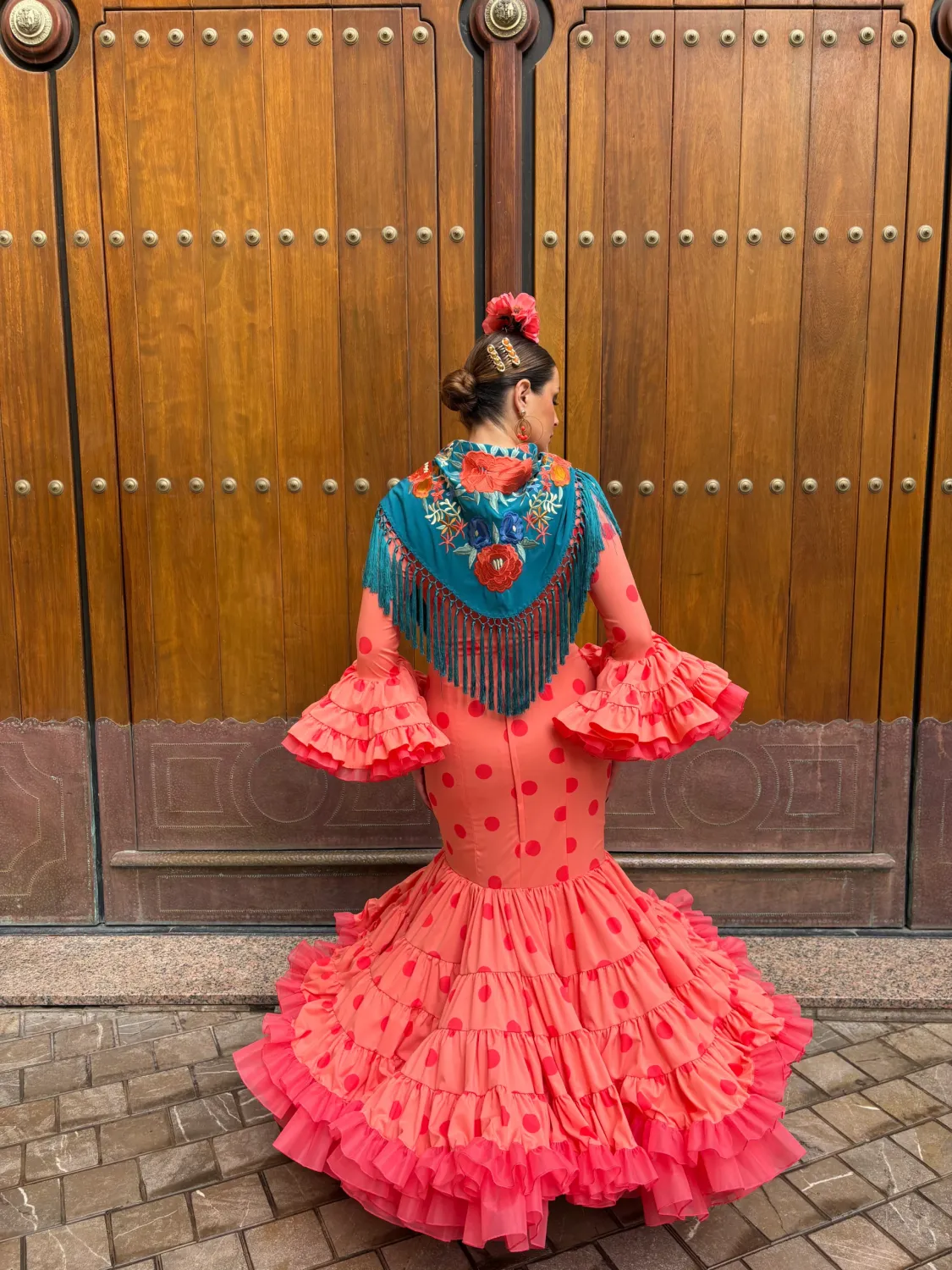Viva La Feria Aroma robe flamenca canastero à volants