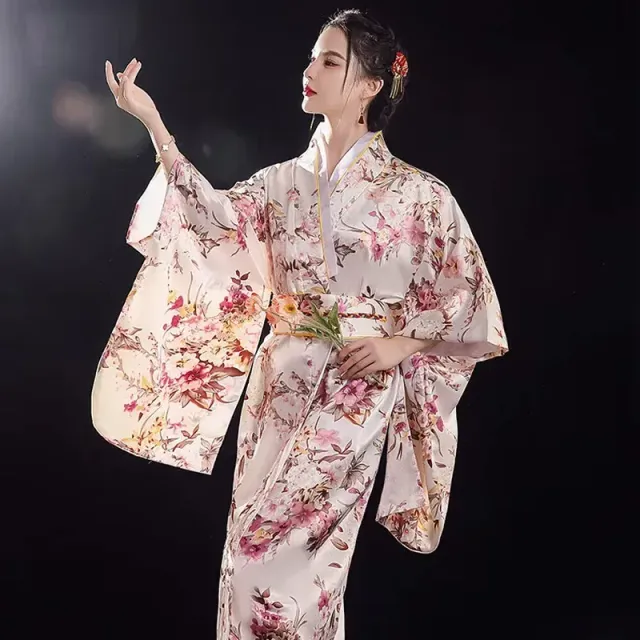 Japon style Kimono Japonais Femme Kawaii long floral